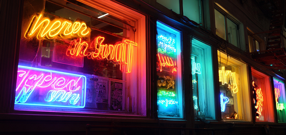 Refurbished second neon light clearance sale