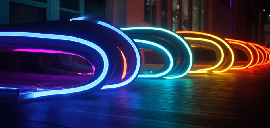 Cuttable LED silicone neon strips with connectors