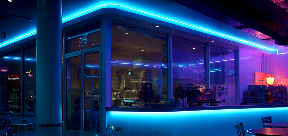 Commercial-grade neon LED strip lighting systems Commercial-grade neon LED strip lighting systems