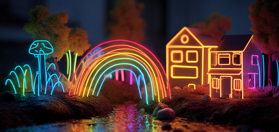 Solar-powered energy-efficient silicone neon lighting
