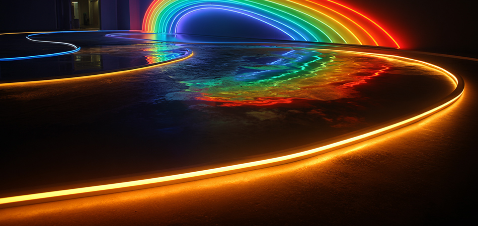 Waterproof RGB silicone neon strips for stages