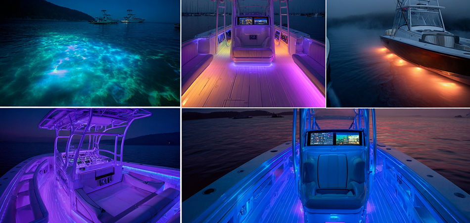 Saltwater-resistant silicone neon strip for boats