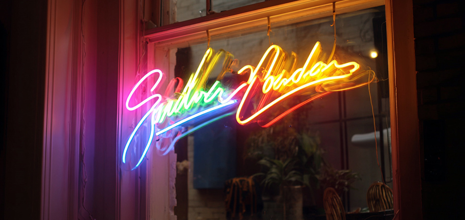 Custom made neon signs with vintage letter designs