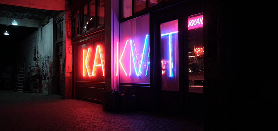 neon letters