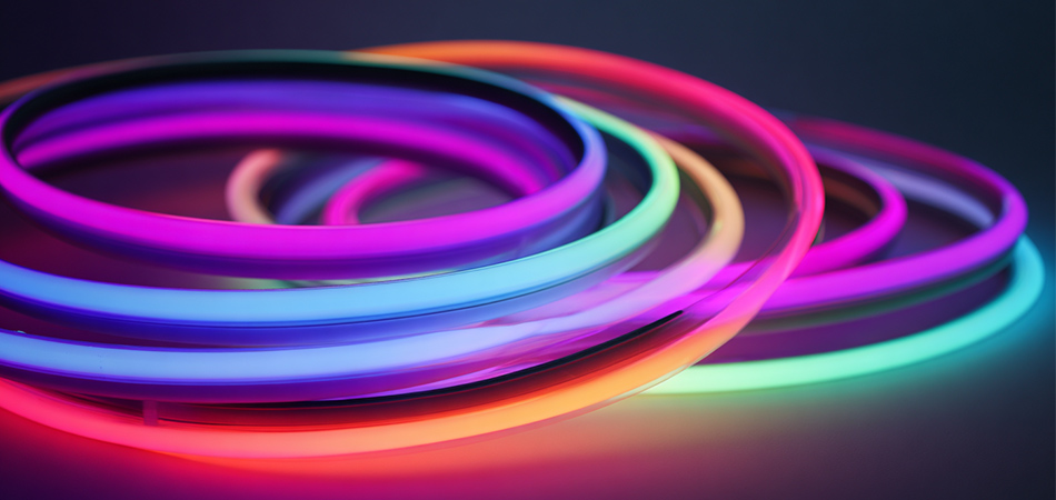 Ultra-thin flexible RGB neon strip lighting kits