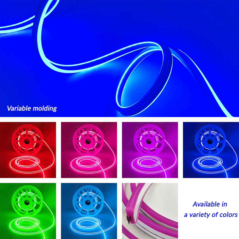 Flexible neon strips for commercial use