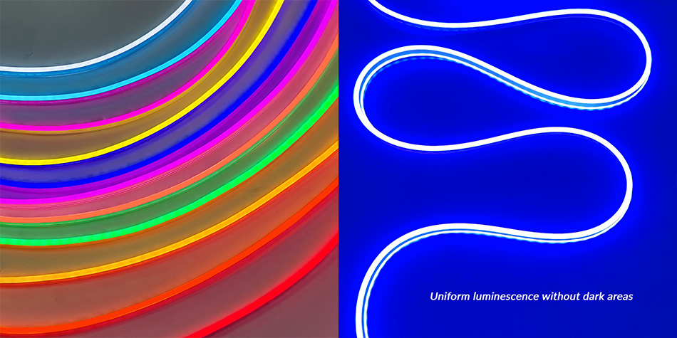 Flexible neon strips for commercial use