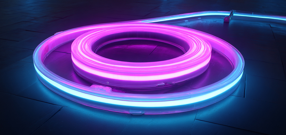 Marine-grade flexible silicone neon strip kits