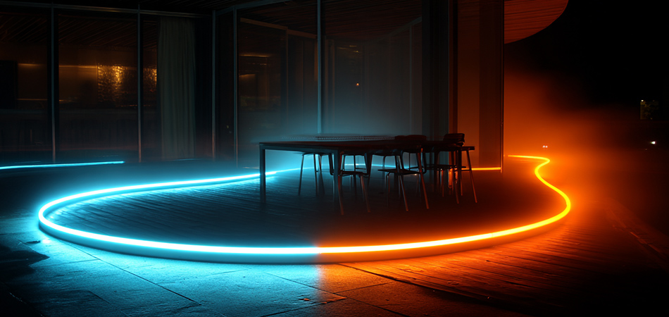 Waterproof flexible silicone neon strips