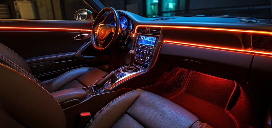 12V neon strips for automotive interior lighting