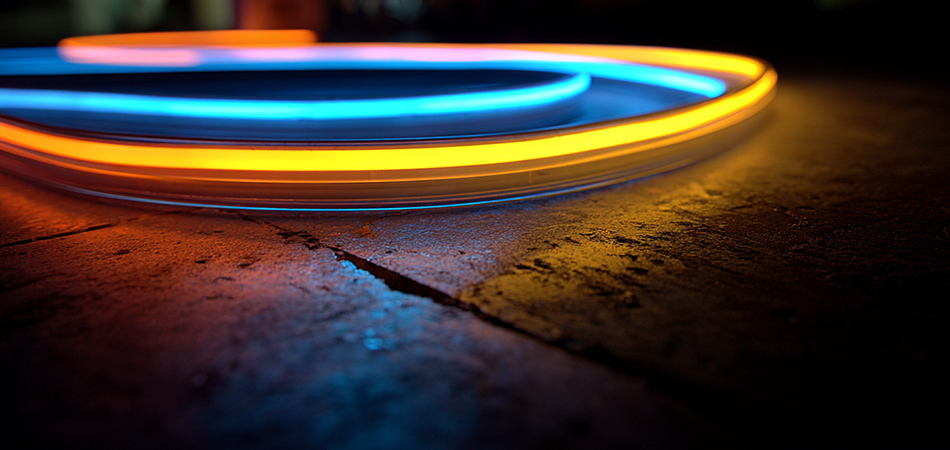 Low-voltage flexible neon strips for DIY projects