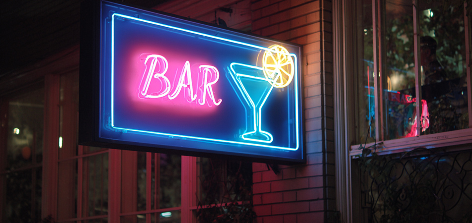 Waterproof custom neon bar signage for outdoor use