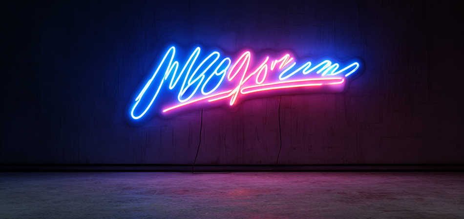 Custom neon name signs with free design templates