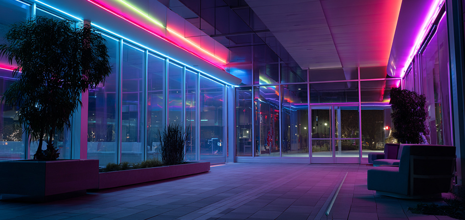 Custom-length RGB neon strip installation kits