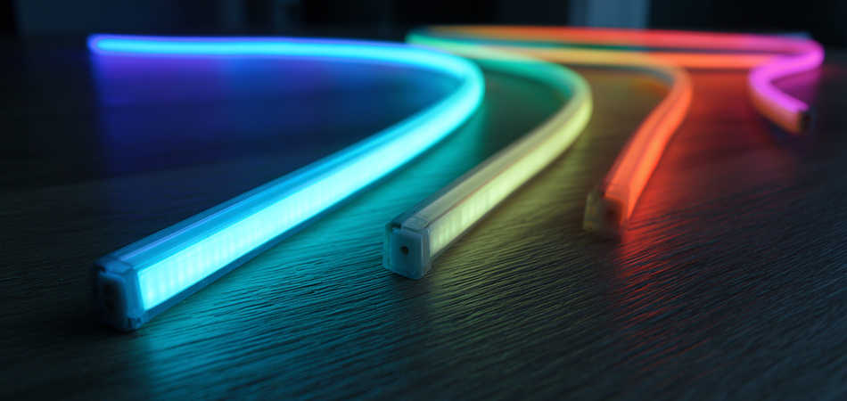 Cuttable RGB neon light strips