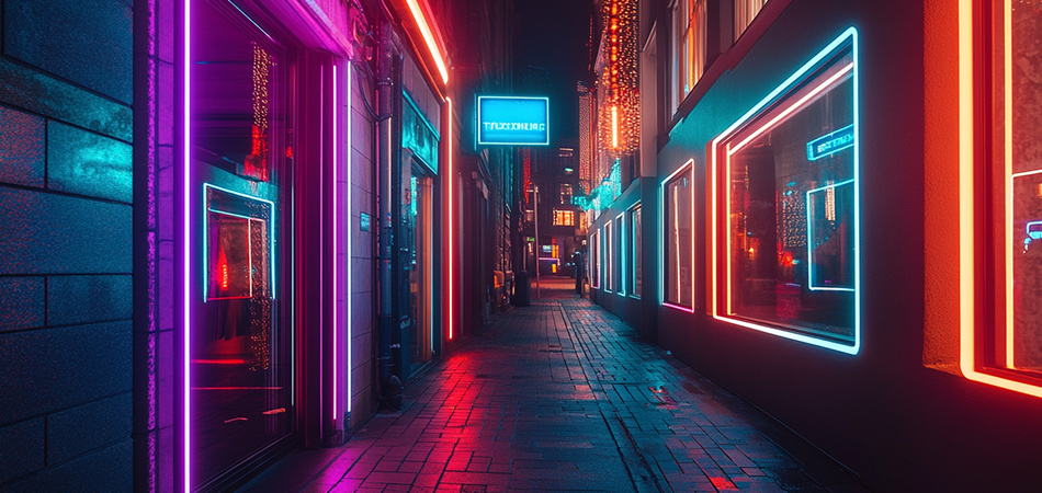 Vandal-resistant commercial neon display systems