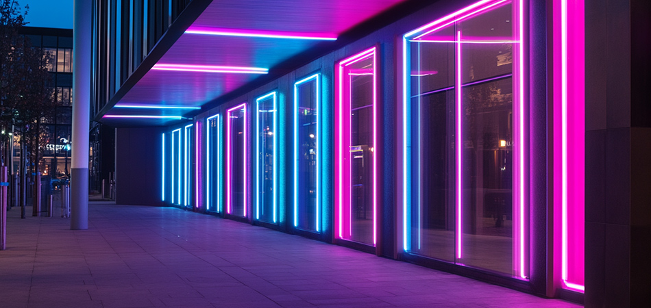 Shatterproof IP67 neon tubes for public spaces