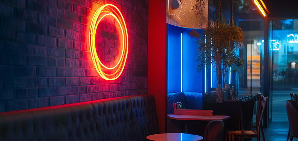 Plug-and-play neon wall strips for balconies Plug-and-play neon wall strips for balconies