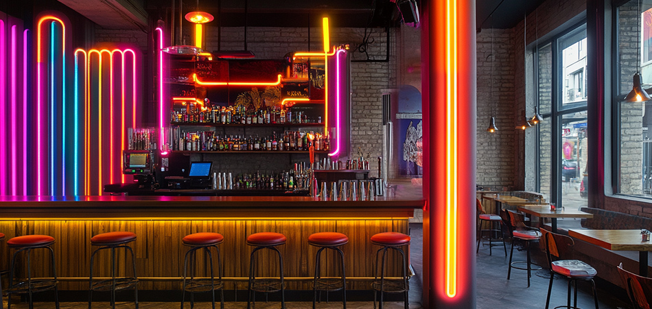 Eco-certified LED neon tubes for sustainable signage