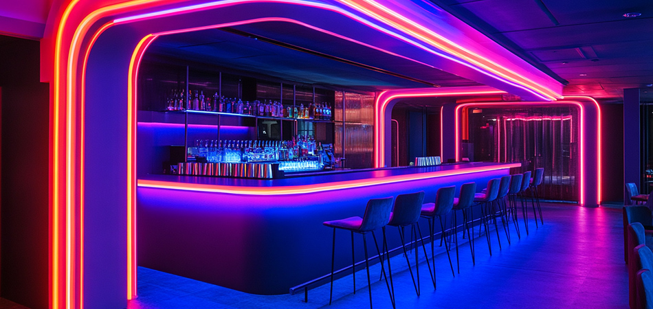 Ultra-bright energy-saving neon tubes for retail displays Ultra-bright energy-saving neon tubes for retail displays