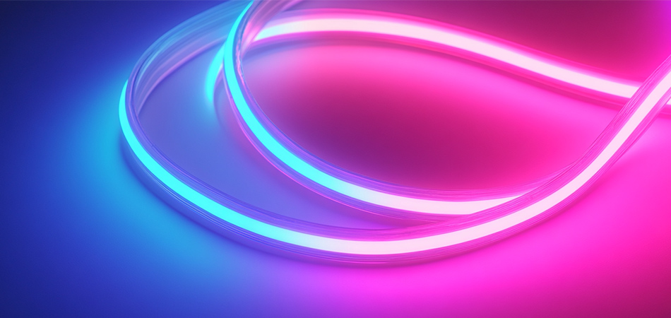 Separated silicone neon strip