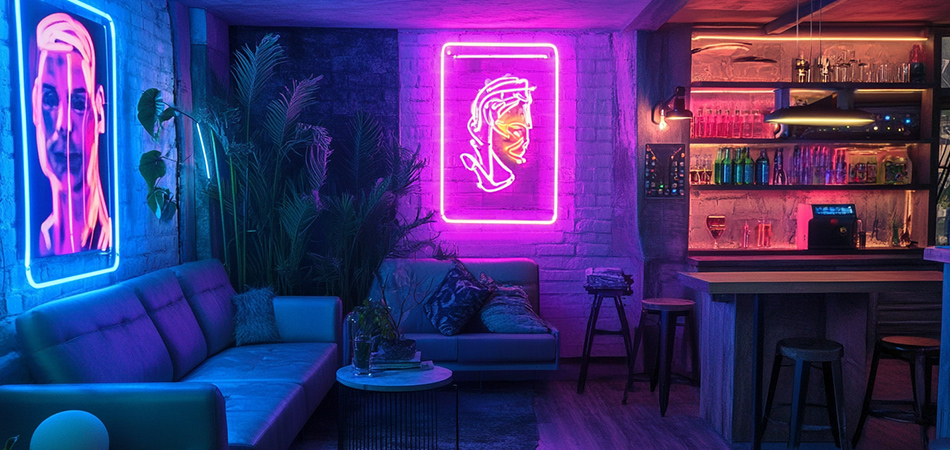 Waterproof neon lights with remote control