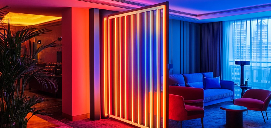 Decorative neon room divider lights Decorative neon room divider lights