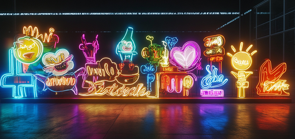 Vintage neon sign restoration services