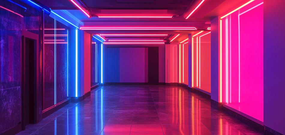 Commercial neon storefront signage