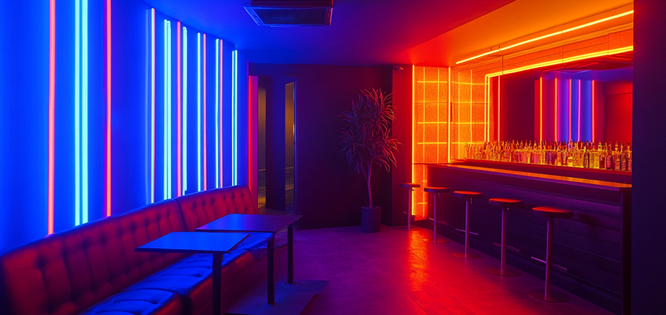 Commercial neon lighting