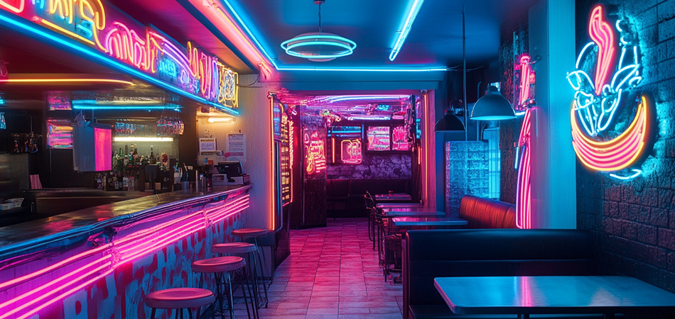 Dimmable commercial neon strips