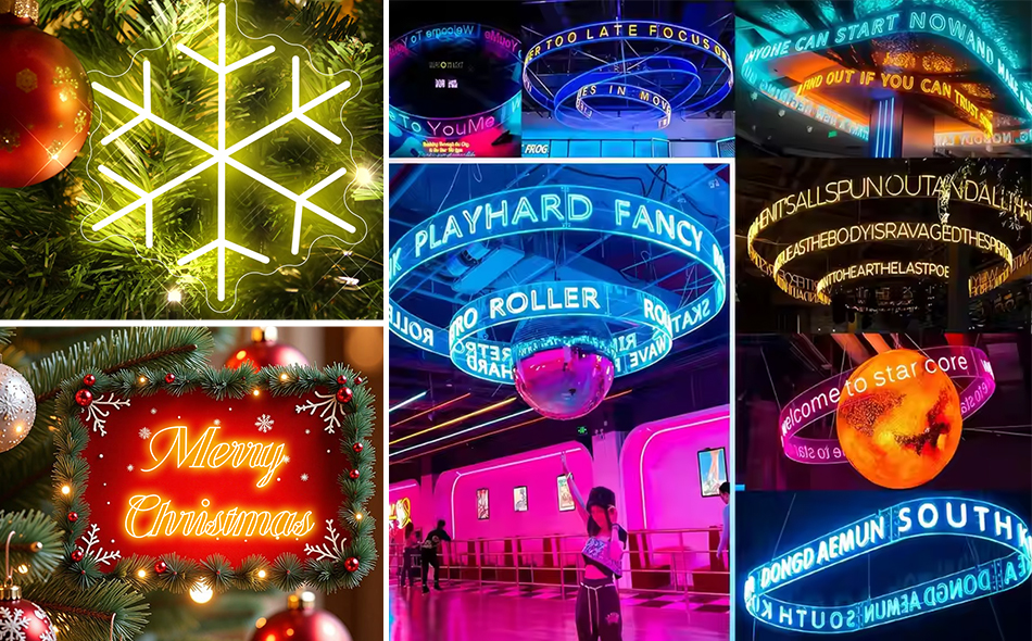 Neon event lighting
