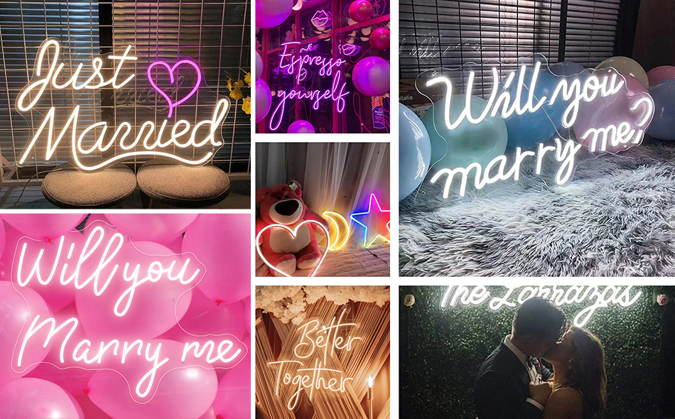 Neon event lighting