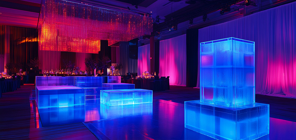 Neon event lighting
