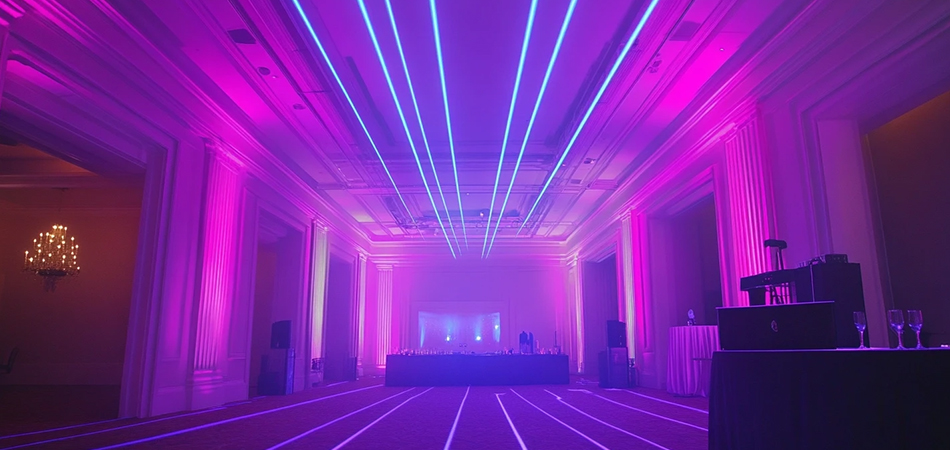 Corporate event neon backdrops