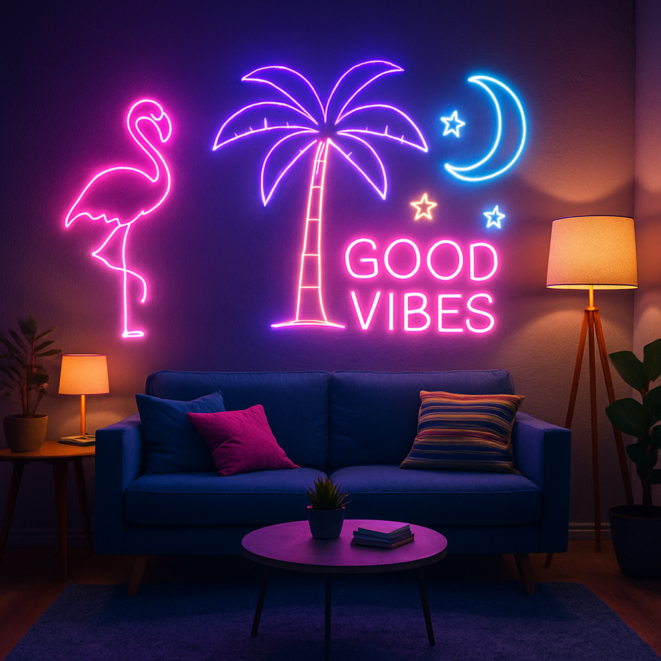 Tiny mini neon light