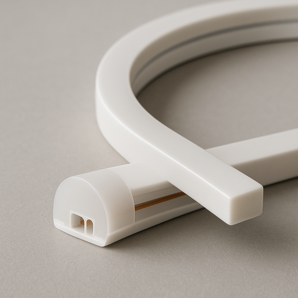 Separated silicone neon strip