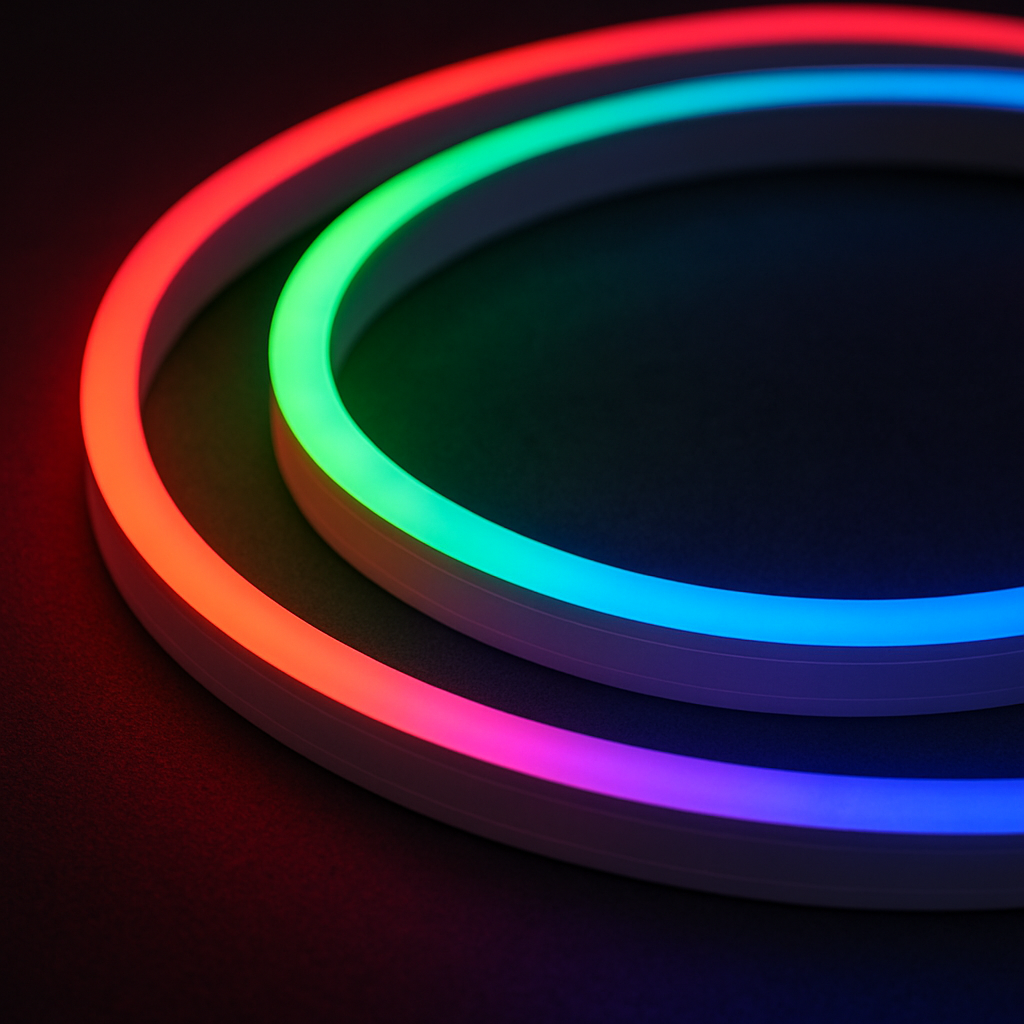 Separated RGB neon strip