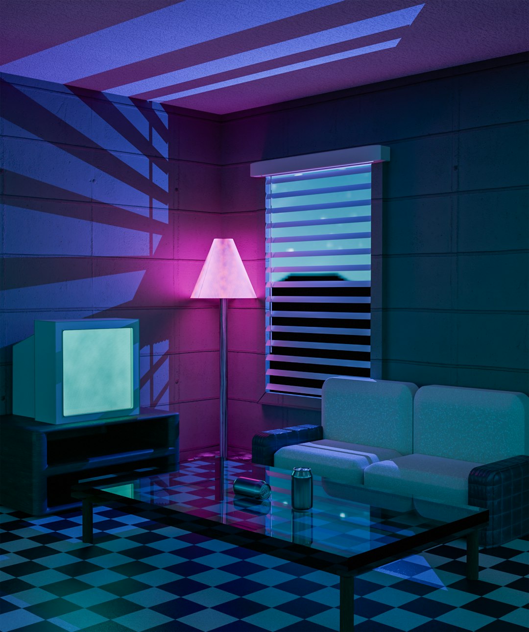diy separated neon strip 
