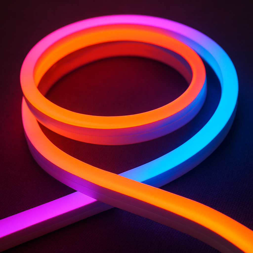 Colored silicone neon strip