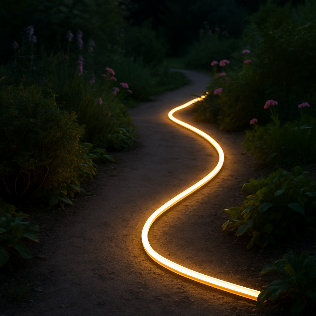 Outdoor silicone neon light strip