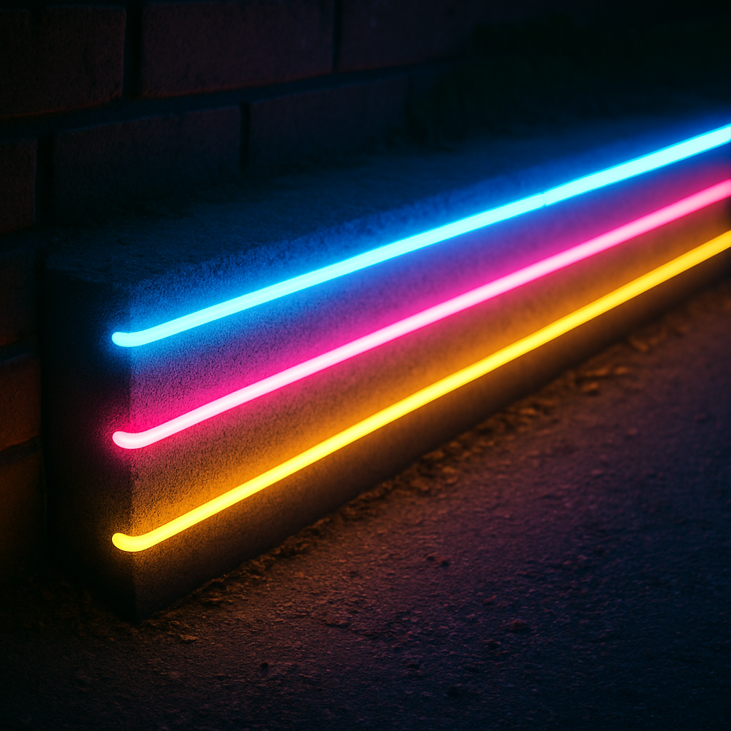 Waterproof flexible silicone neon strips