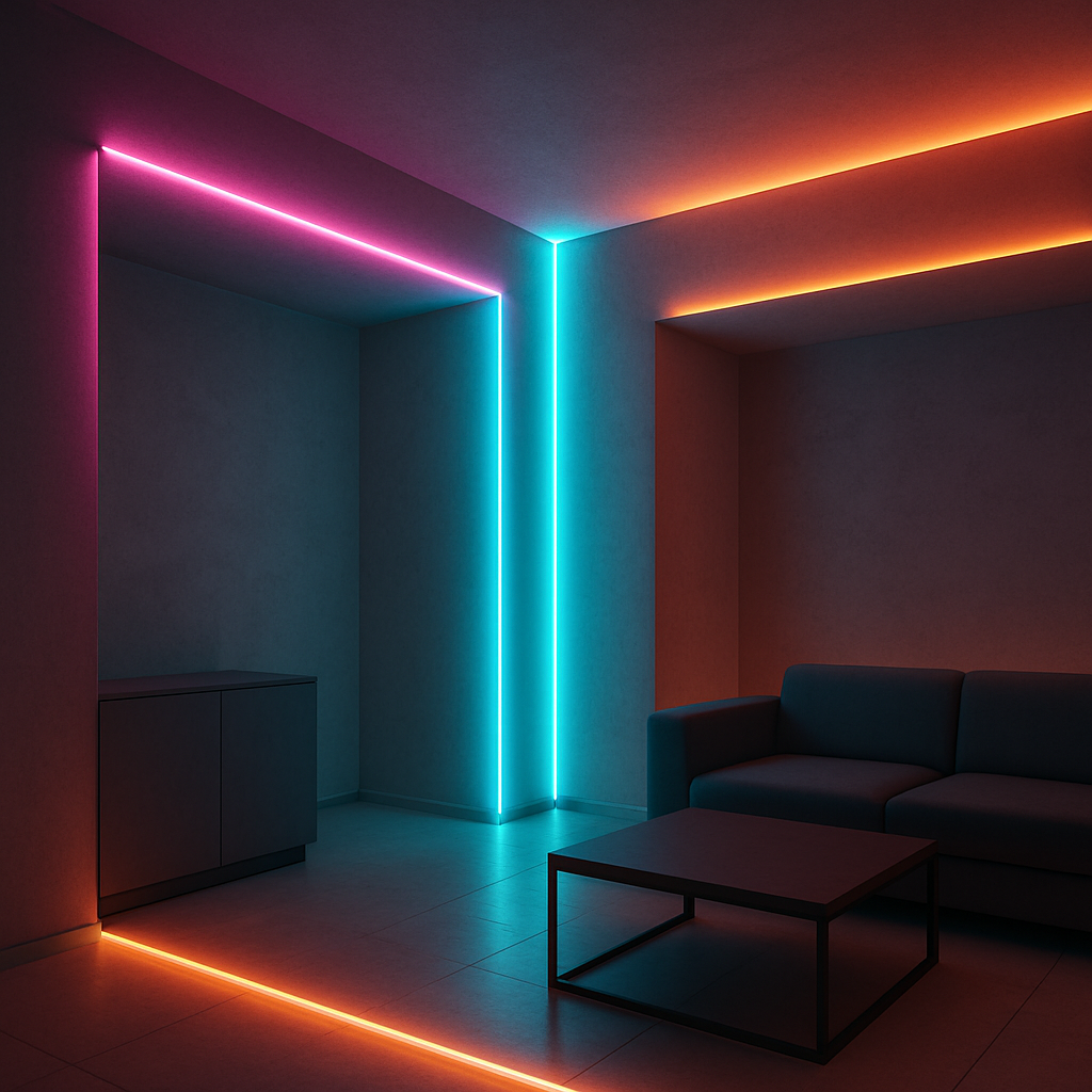 Flexible neon strips