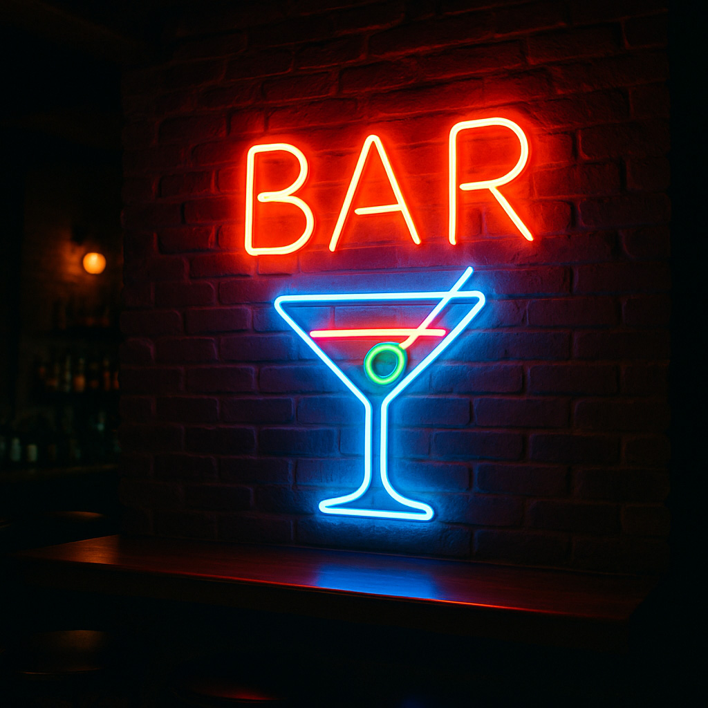 Custom LED neon bar signs