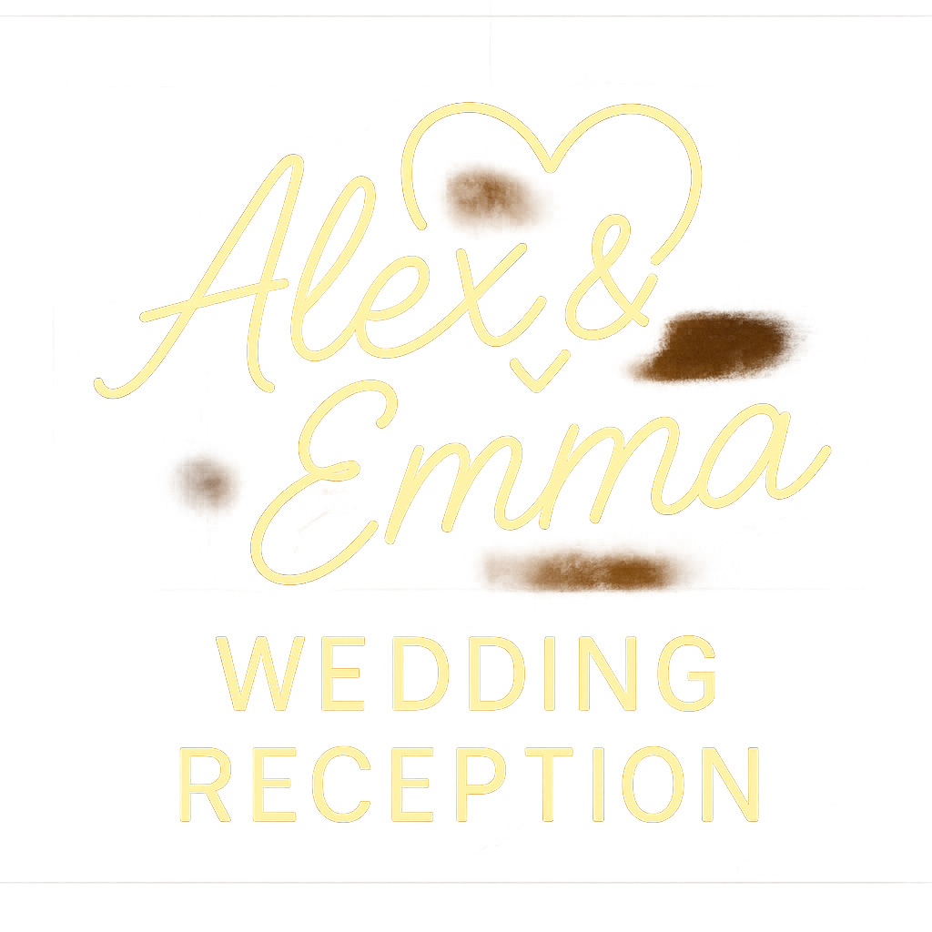 Personalized neon wedding signs Personalized neon wedding signs