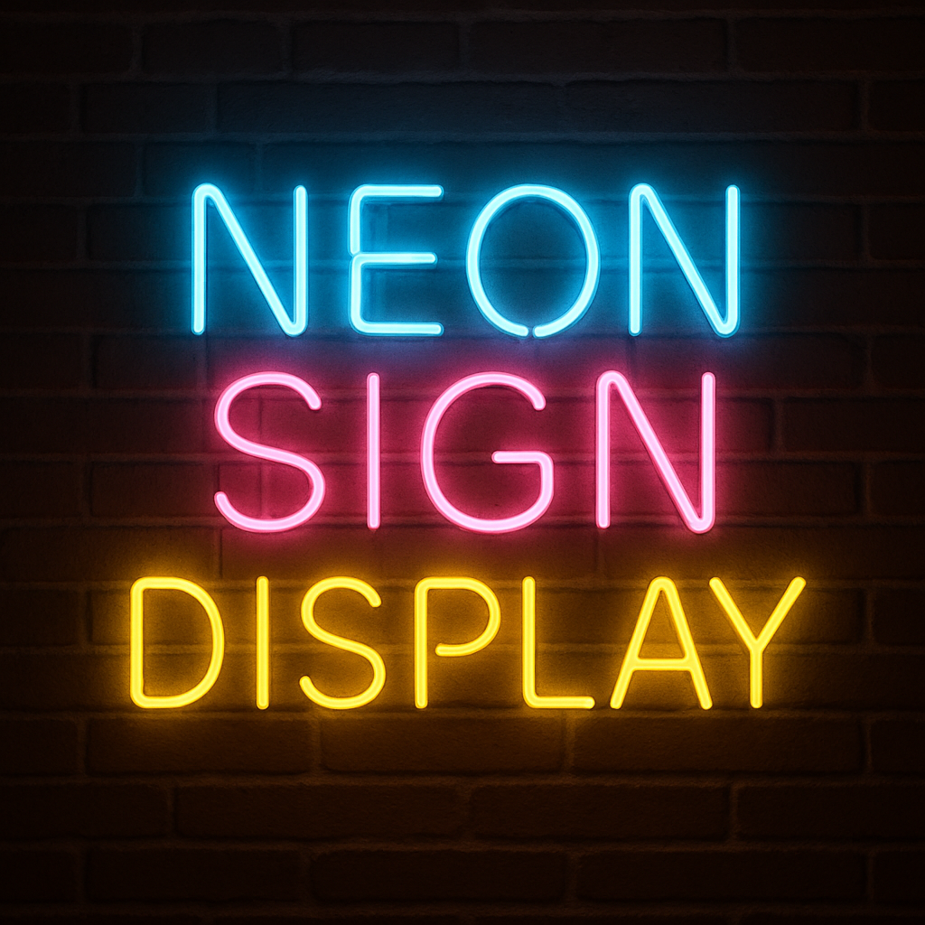 Affordable custom neon name signs