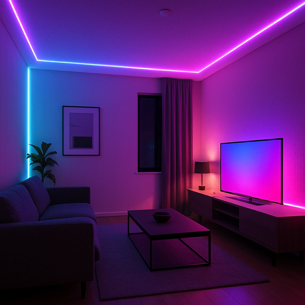 Cuttable RGB neon light strips