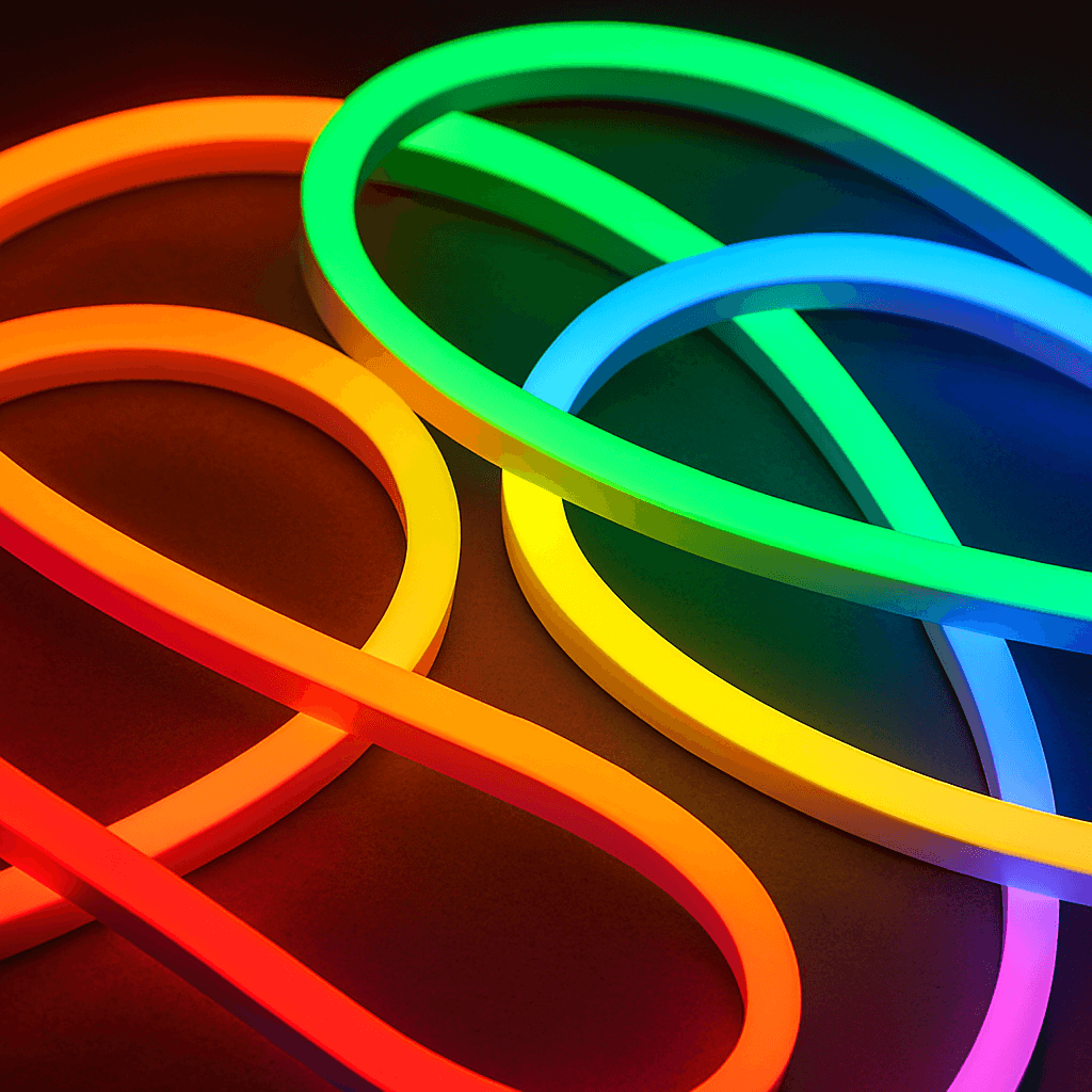 High-density RGB neon tubes