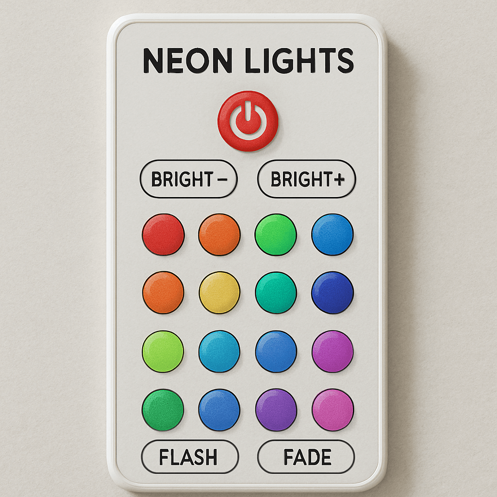Waterproof neon lights with remote control Waterproof neon lights with remote control
