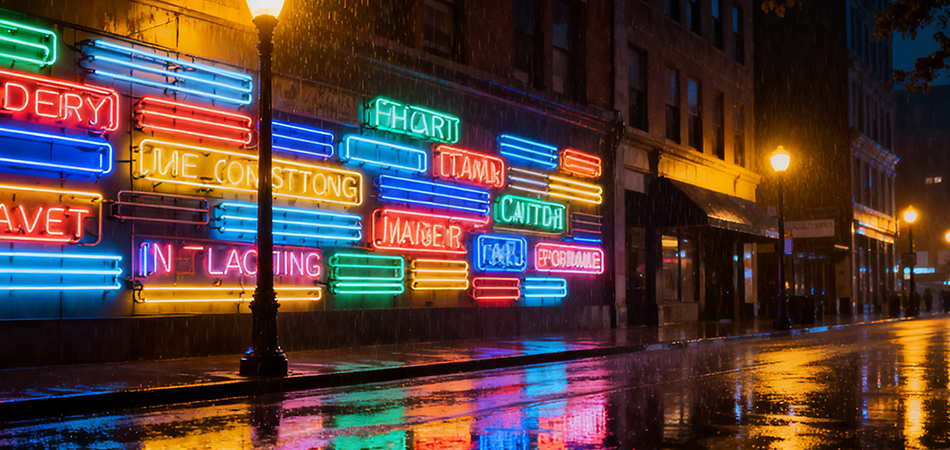 LED neon tubes for bar counters